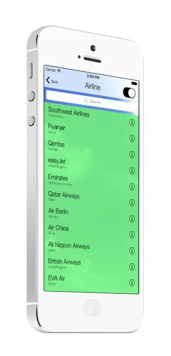 Fear of Flying App - Am I Going Down